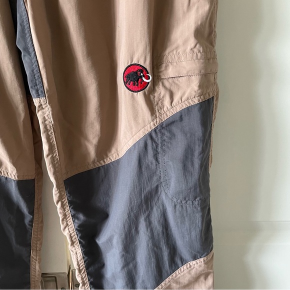 Mammut Tech Hiking Outdoor Tan Black Zippers Pant Size 10 - Picture 7 of 12